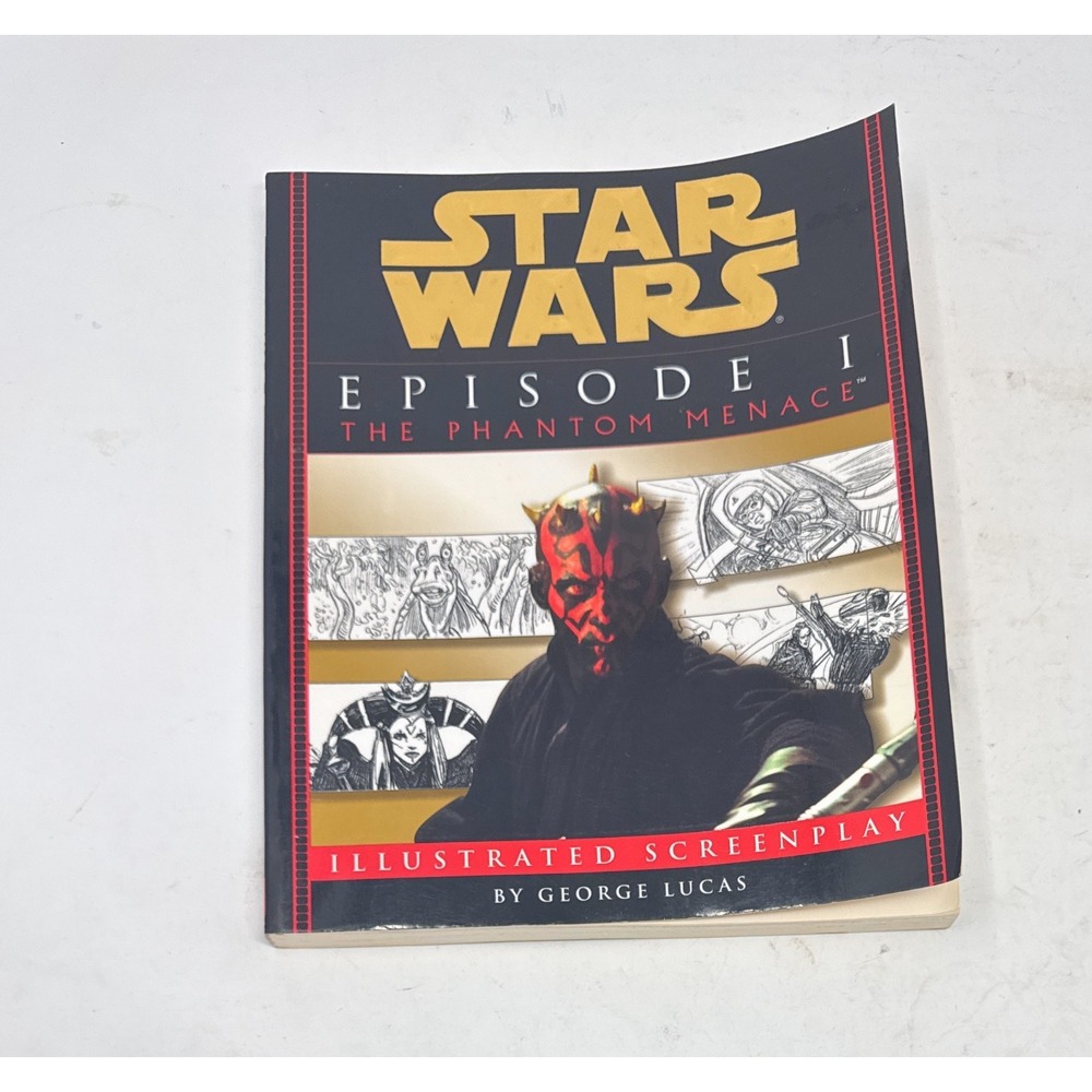 The Phantom Menace Episode 1 Star Wars by George Lucas Illustrated Screenplay